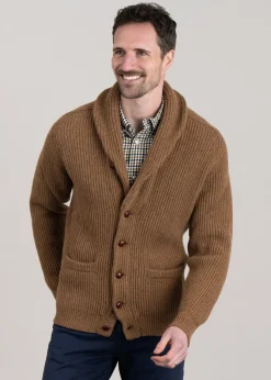 Lambswool Windsor Shawl Jacket - Driftwood