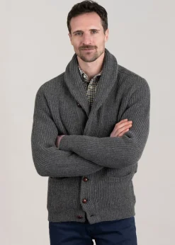 Lambswool Windsor Shawl Jacket - Cliff