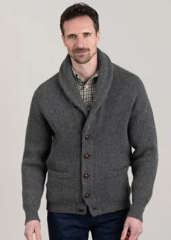 Lambswool Windsor Shawl Jacket - Cliff