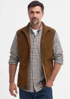 Langdale Fleece Gilet - Rust Brown
