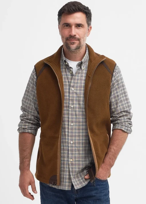Langdale Fleece Gilet - Rust Brown