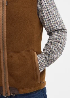 Langdale Fleece Gilet - Rust Brown