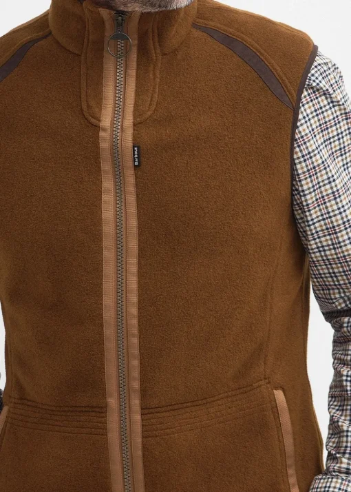 Langdale Fleece Gilet - Rust Brown