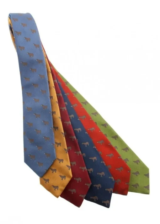 Large Elephant Silk Tie - Red