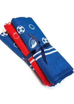 Large Sportsman Handkerchief (3 Pack Tied) - Blue and Red