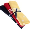 Large Spotted Handkerchief (3 Pack Tied) - Navy, Red and Yellow Spots