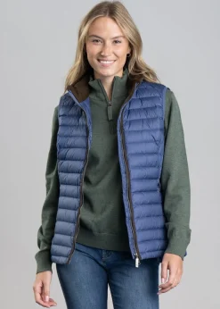 Launde Down Gilet - Stone Blue