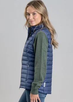 Launde Down Gilet - Stone Blue