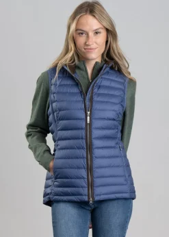 Launde Down Gilet - Stone Blue