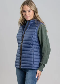Launde Down Gilet - Stone Blue