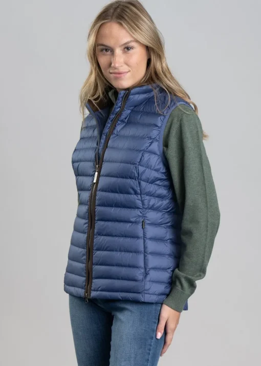 Launde Down Gilet - Stone Blue