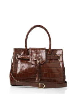 Leather Windsor Handbag - Conker