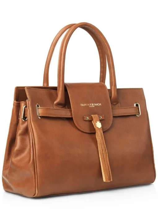 Leather Windsor Handbag - Tan