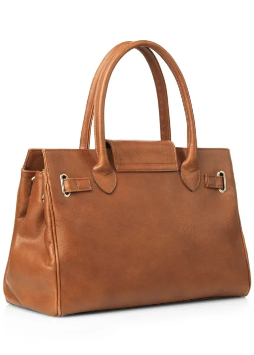 Leather Windsor Handbag - Tan