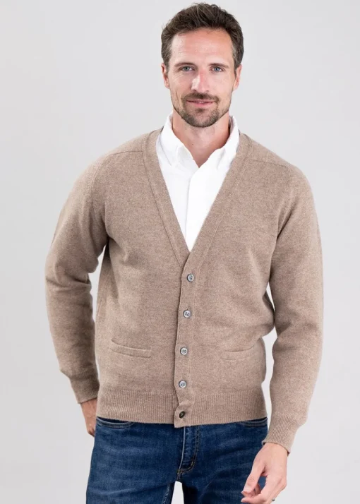 Leven 2 Ply Lambswool Cardigan - Colt