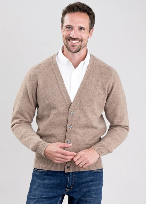 Leven 2 Ply Lambswool Cardigan - Colt