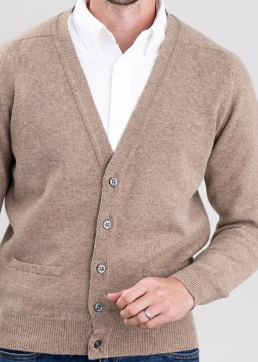 Leven 2 Ply Lambswool Cardigan - Colt