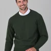 Leven 2 Ply Lambswool Crew Neck - Rosemary