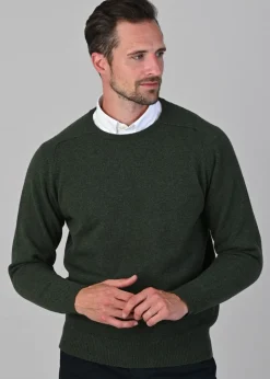 Leven 2 Ply Lambswool Crew Neck - Rosemary