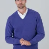 Leven 2 Ply Lambswool V-Neck Plus Size - Heliotrope