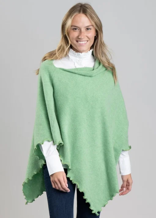 Lindsey Lambswool Poncho - Springtime