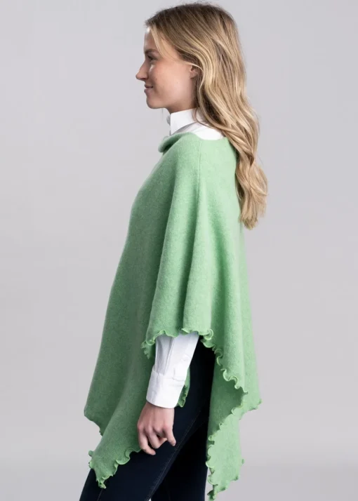 Lindsey Lambswool Poncho - Springtime