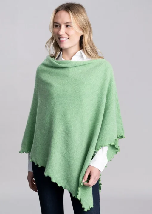 Lindsey Lambswool Poncho - Springtime