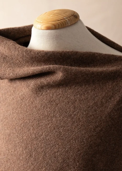 Lindsey Lambswool Poncho - Tobacco