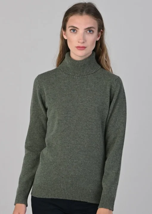 Lindsey Lambswool Roll Neck - Landscape