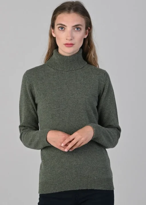 Lindsey Lambswool Roll Neck - Landscape