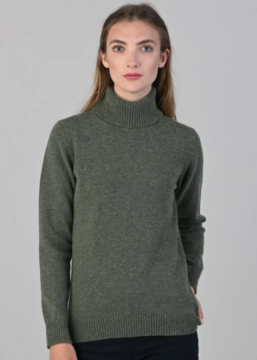 Lindsey Lambswool Roll Neck - Landscape
