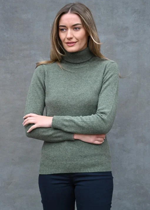 Lindsey Lambswool Roll Neck - Landscape