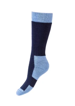 Linton Socks - Navy and Bluebell