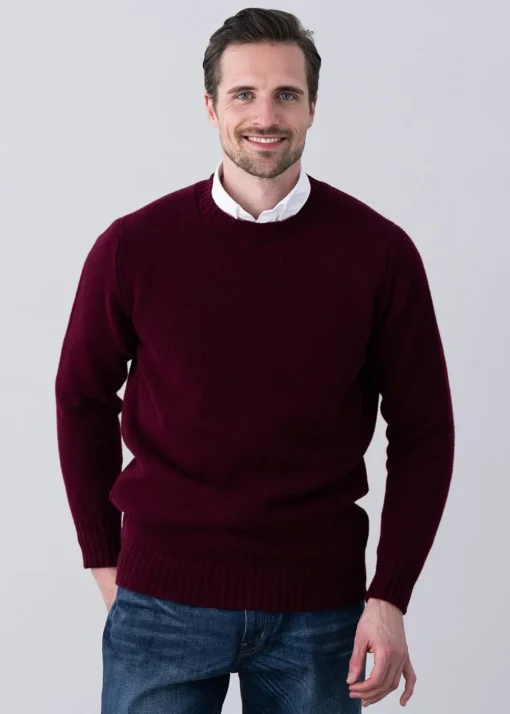 Longford Crew Neck - Bordeaux