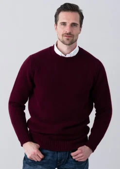 Longford Crew Neck - Bordeaux