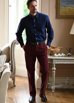 Longford Trousers - Cranberry