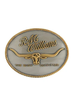 Longhorn Trophy Buckle - Silver and Brass