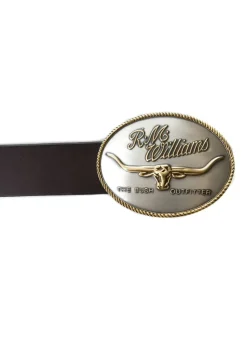 Longhorn Trophy Buckle - Silver and Brass