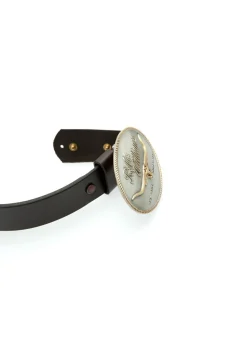 Longhorn Trophy Buckle - Silver and Brass