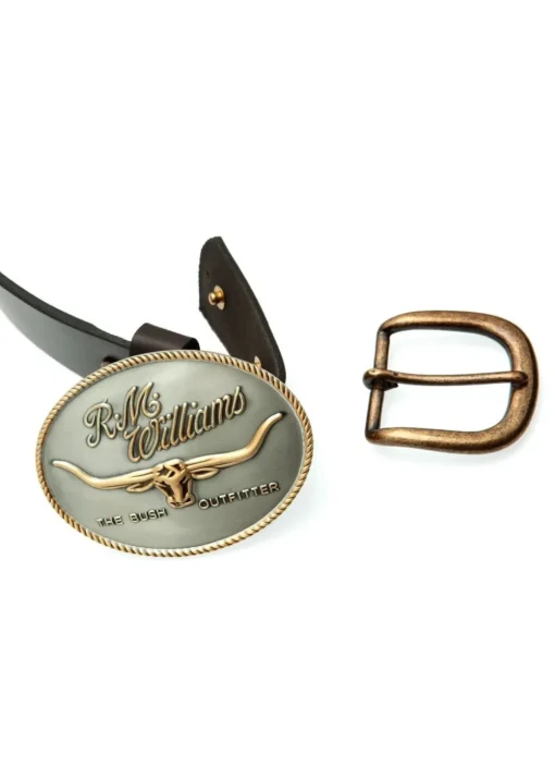 Longhorn Trophy Buckle - Silver and Brass