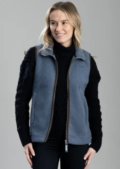 Lyndon Retro Fleece Gilet - Vintage Navy