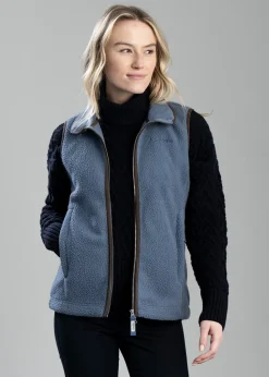Lyndon Retro Fleece Gilet - Vintage Navy