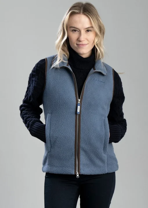 Lyndon Retro Fleece Gilet - Vintage Navy