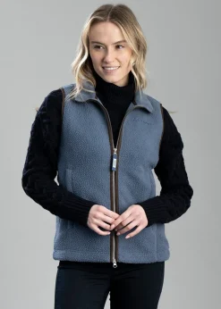 Lyndon Retro Fleece Gilet - Vintage Navy
