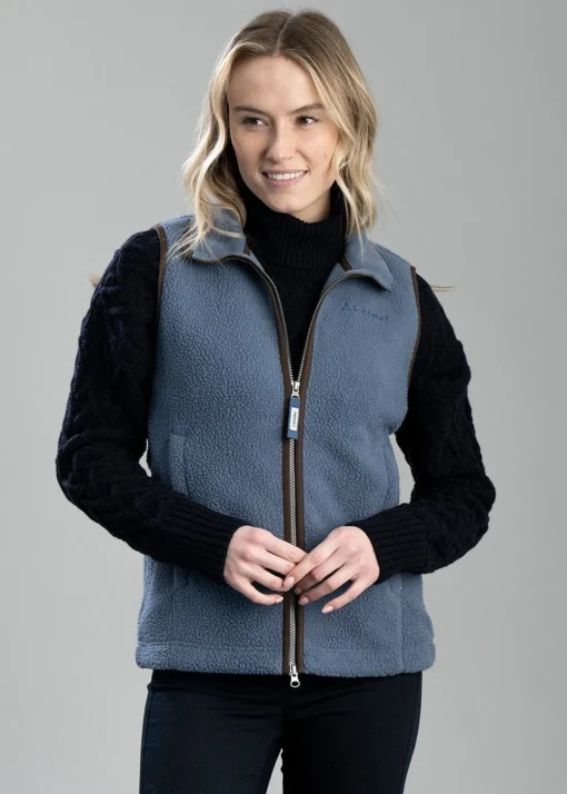 Lyndon Retro Fleece Gilet - Vintage Navy