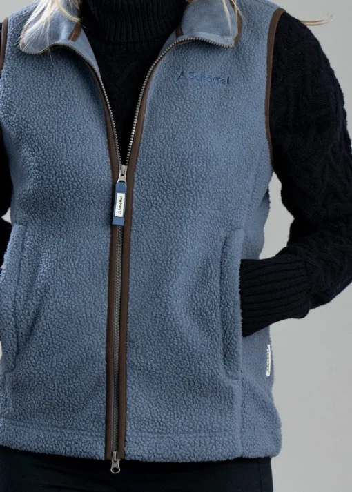Lyndon Retro Fleece Gilet - Vintage Navy