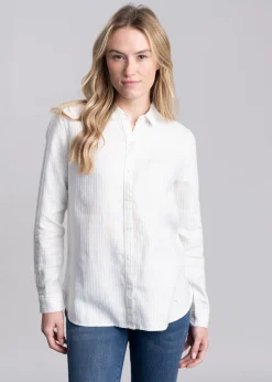 Marine Shirt - Pale Aqua Stripe