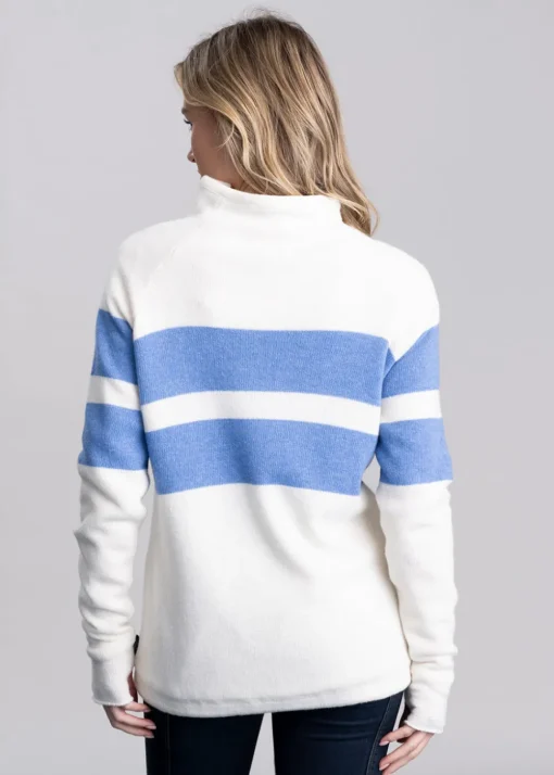 Martina Windproof Sweater - Off White and Oxford