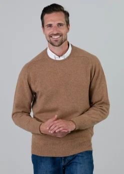 Melrose 2 Ply Cashmere Crew Neck - Savannah