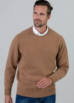 Melrose 2 Ply Cashmere Crew Neck - Savannah